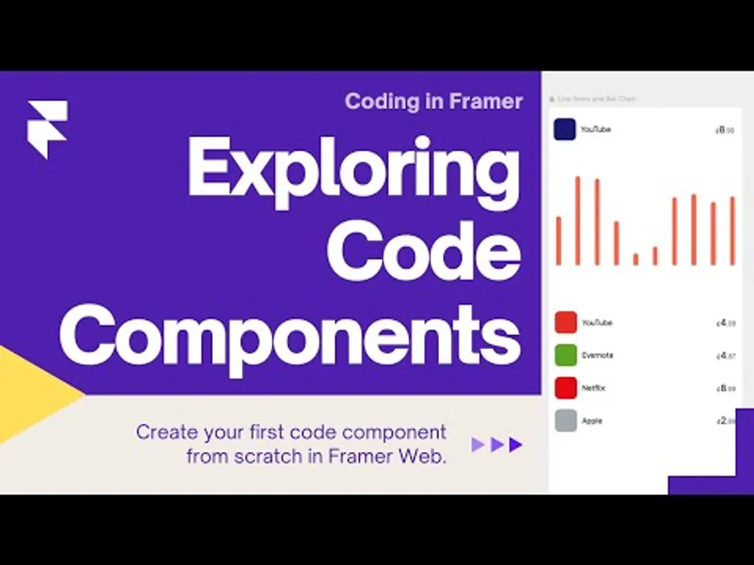 Tutorial on creating code components in Framer - Episode 1 of Coding in Framer series